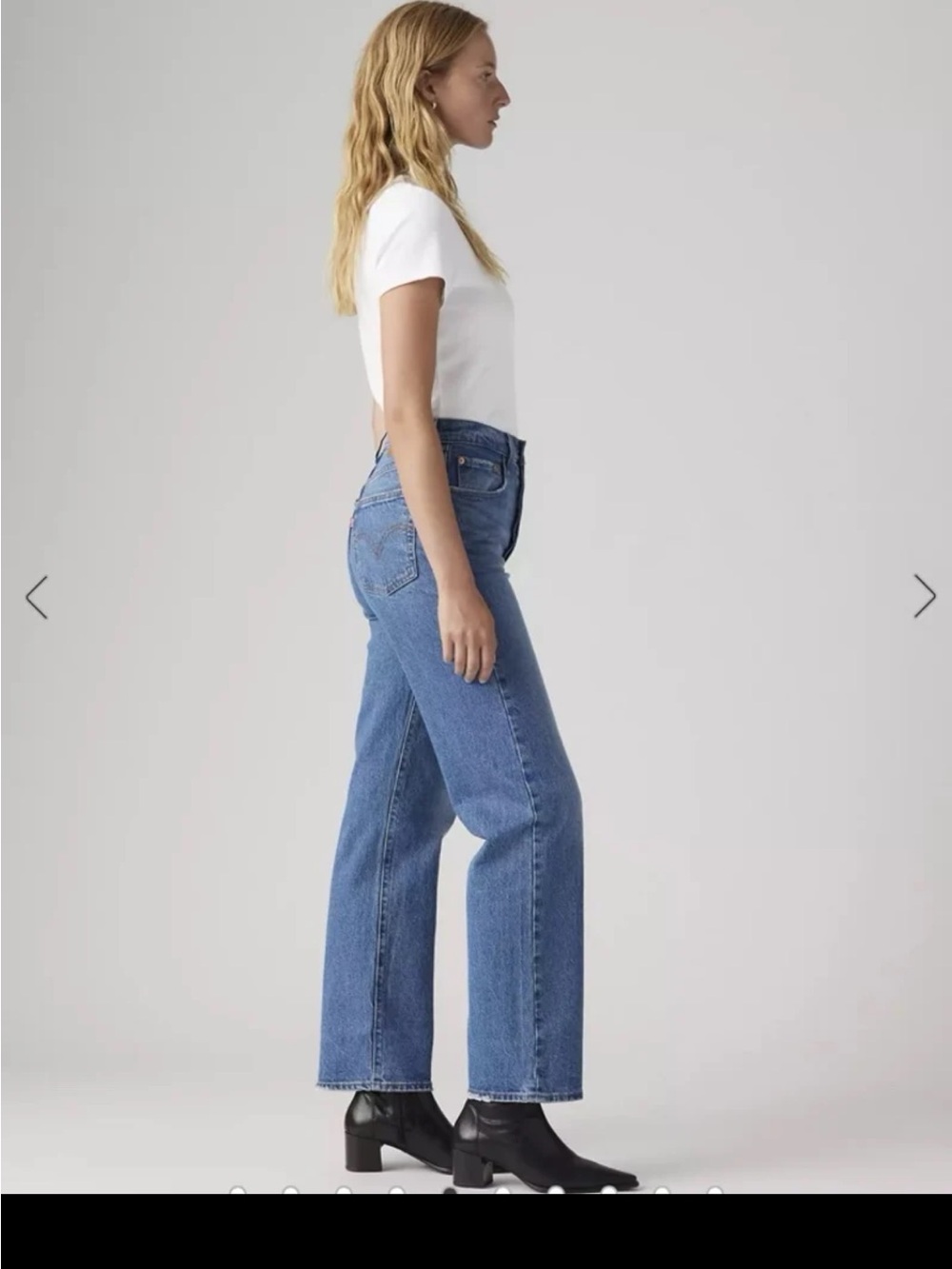 Levi’s Ribcage Straight Ankle Women's Jeans in Dial Up Dark Indigo Worn In Sz 29 - Picture 6 of 12
